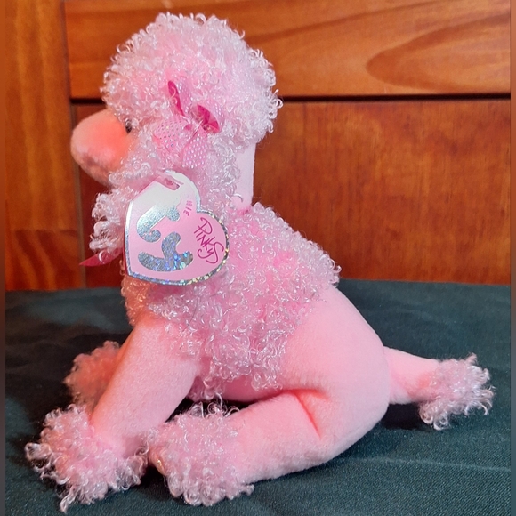 NWT Vintage 2005 TY "Pinky Poo" Pink Poodle - Picture 3 of 8